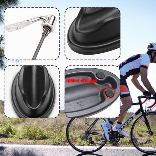 CHOYTONG Bike Front Wheel Riser Block & Quick Release Rear Skewer Kits for Indoor Bicycle Training Replacement Accessories