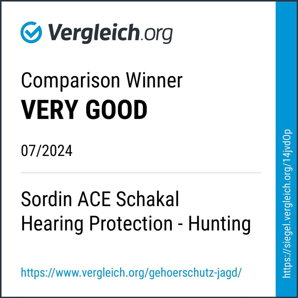 Sordin ACE Schakal Electronic Hearing Protectors - Premium Noise Cancellation for Hunting & Shooting