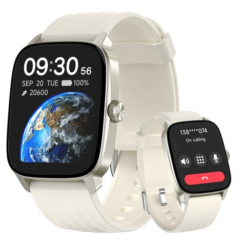 Imzuc Pedometer Watch for Men Women Android & iPhone, 1.85" Retina Display with Answer/Make Calls, Smart Watch with Pedometer, Calories & Step Counter, Waterproof Heart Rate/Sleep/SpO2 Monitor