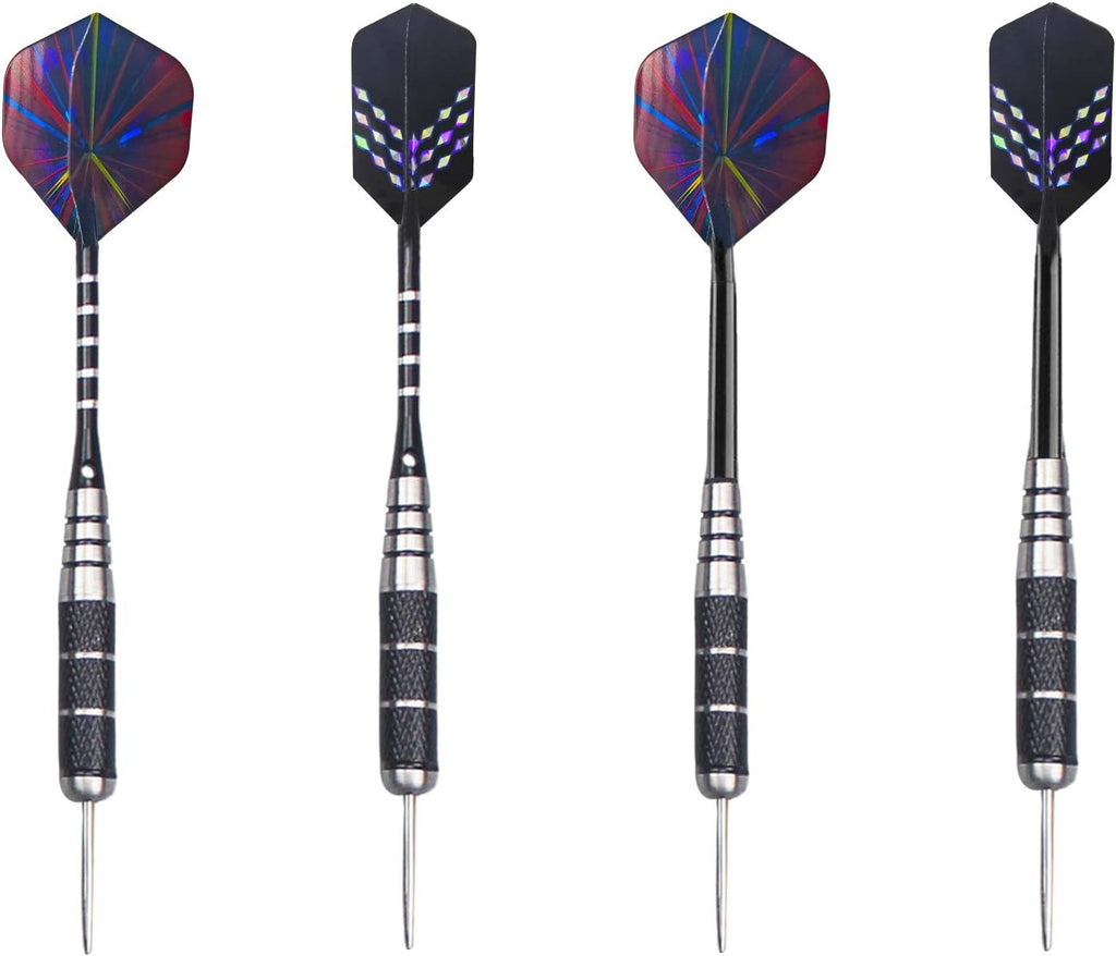 WINSDART Professional Metal Darts Set - Steel Tip Darts with Nonslip Iron Barrel & Aluminum Shafts | Gift Box Included