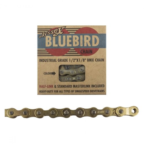 Odyssey Bluebird Bike Chain, Gold, 1/8-Inch