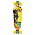 Yocaher Beach Series Complete Drop Through Skateboards Longboard w/Black Widow Premium 80A Grip Tape Aluminum Truck ABEC-9 Bearing 70mm Skateboard Wheels (Complete - DropThrou - 11 - Tropical Day)