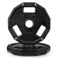 CAP Barbell 25 Lb 12-Sided Rubber Coated Olympic Weightlifting Grip Plate – Pair (25lb x 2)