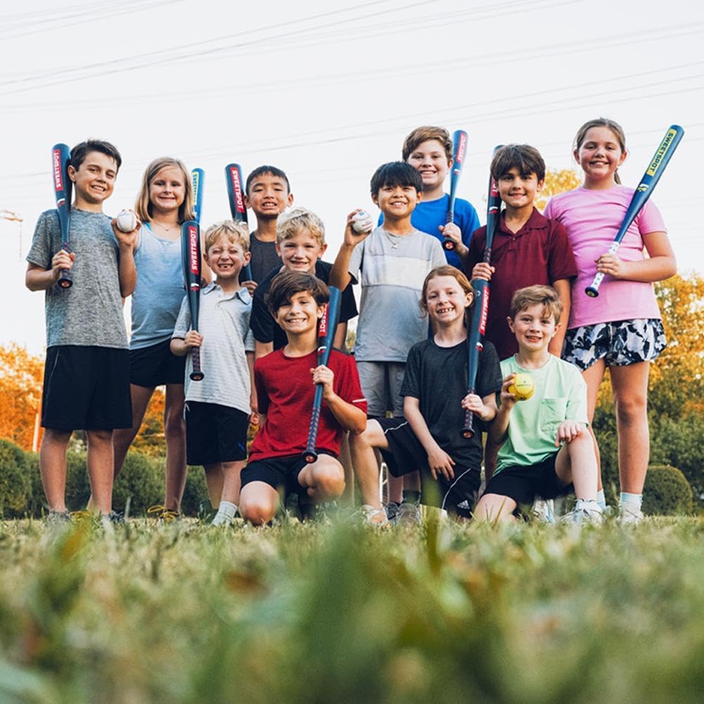 SweetSpot Plastic Bat and Ball Combo Set - Perfect Backyard Baseball Gear for All Ages