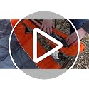 2 Pack Padded Folding Camping Chairs - Heavy Duty Support 400 Lbs, Orange & Blue