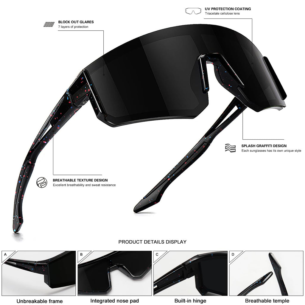 SEKKAF Youth Baseball Sunglasses for Boys Girls Age 6-12 Softball Cycling Sports Sunglasses for Kids Lightweight Frame