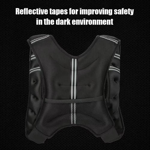 Weighted Vest for Men Women, 12 16 20 25 30 Lbs Weights Included, Workout Equipment Strength Training Weight Vest for Training Workout, Jogging, Cardio, Walking
