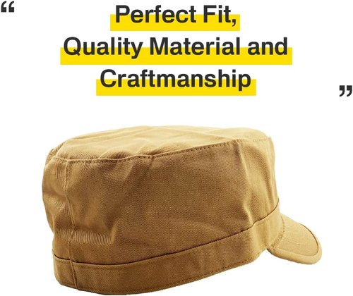 KBETHOS Cadet Army Cap - Stylish Military Hat with STASH Pocket | Perfect for Everyday Wear