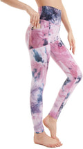 Devirld Women's High-Waisted Yoga Leggings - Tummy Control with Pockets for Gym Workouts