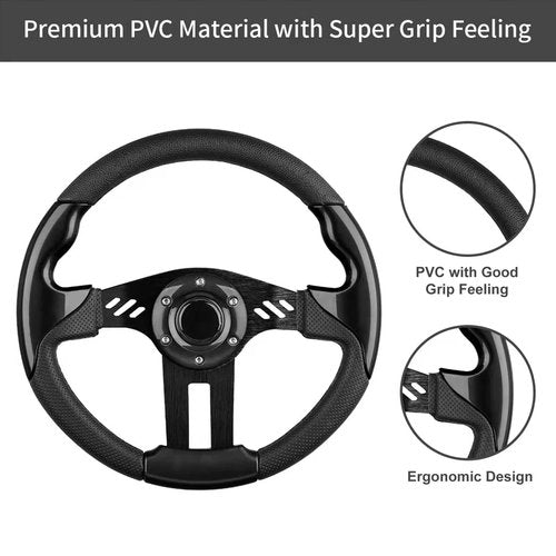 Club Car DS Steering Wheel Adapter and Golf Cart Steering Wheel