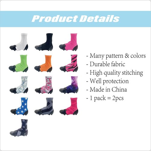 JINJUNINS Spats Cleat Covers Sublimation Printing (Sky, S)