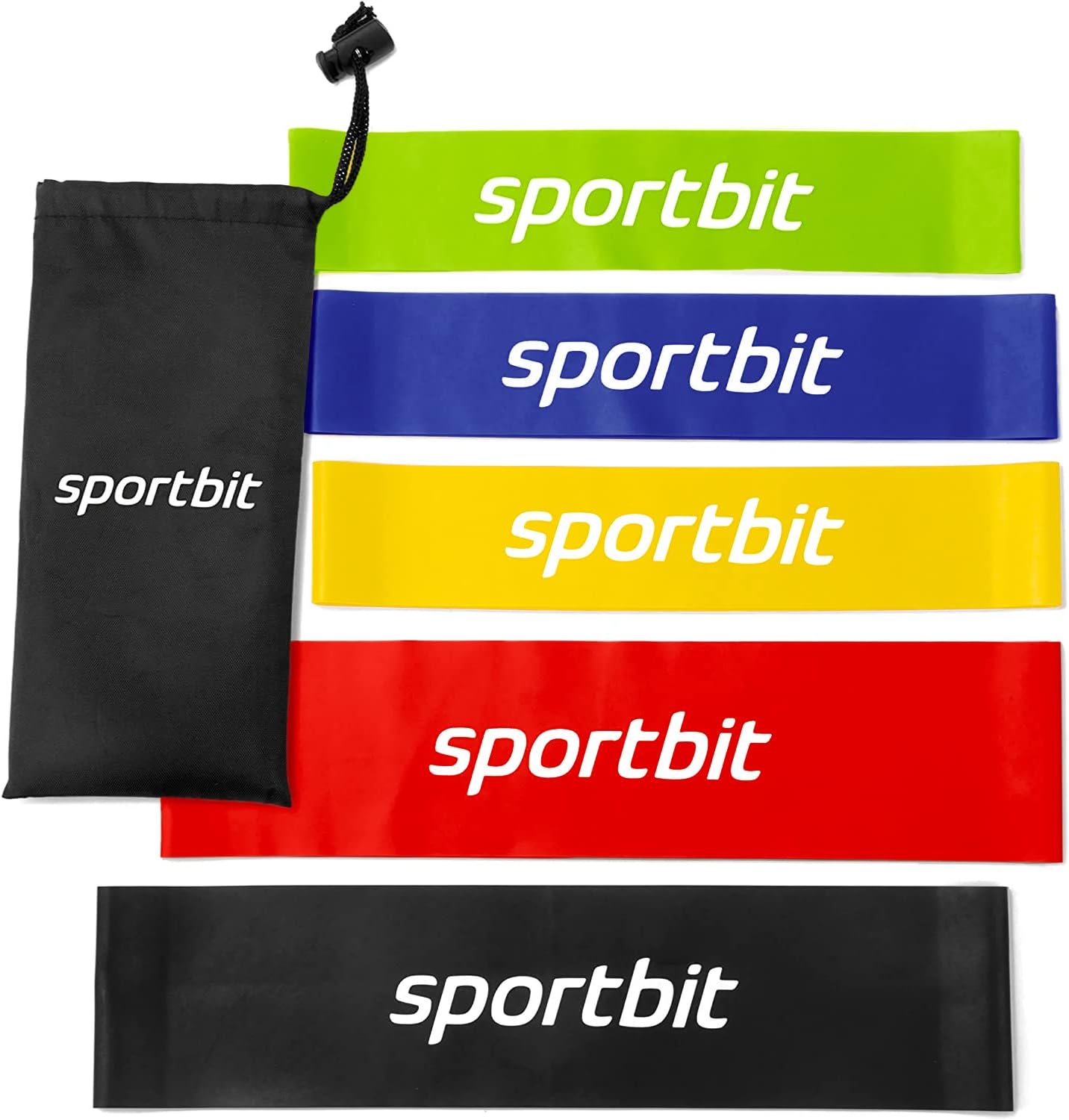 SPORTBIT Resistance Bands Set - Versatile Exercise Bands for Strength Training | 5 Pack