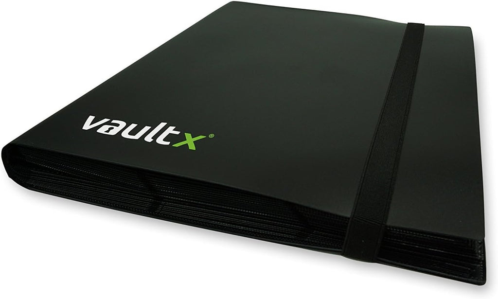 Vault X 9 Pocket Trading Card Binder - Holds 360 Cards | Standard Size, 20 Side-Loading Pages, Black