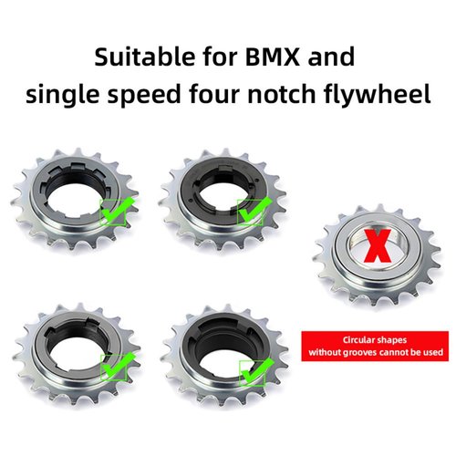 Chainrise Sprocket Puller Tool 4 Notch Freewheel Remover Tool for BMX & Single Speed Bikes Compatible with Shimano Freewheel Removal Tool