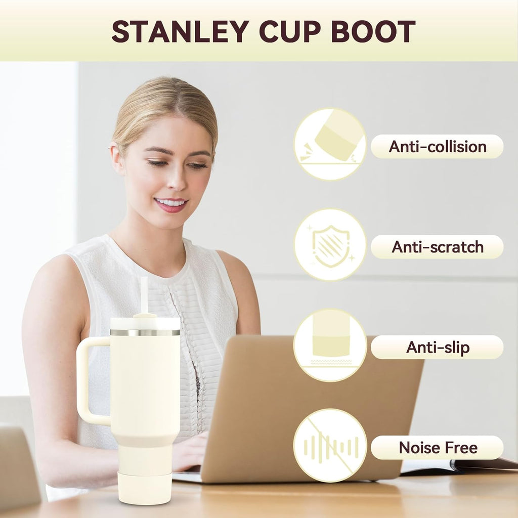 PICcircuit Silicone Bottoms for Stanley Boot | 2PCS for Quencher Adventure & Hydroflask Tumblers - Scratch & Noise Protection