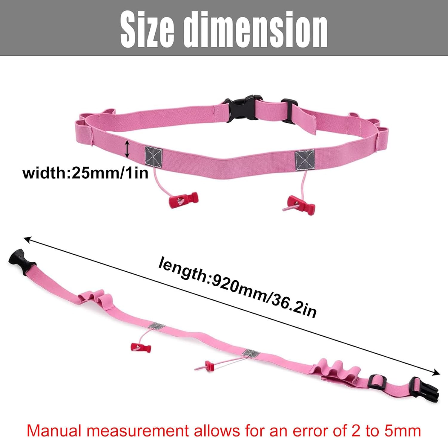 Skiennix Race Number Belt - Adjustable, Lightweight Design for Runners | Comfortable Fit