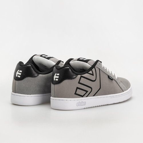 Etnies Fader – Classic Skate Heritage Style with on-Trend Puffy Look, Reinforced Cupsole, Cushioned Fit, Everyday Sneakers - Grey/Black - 10