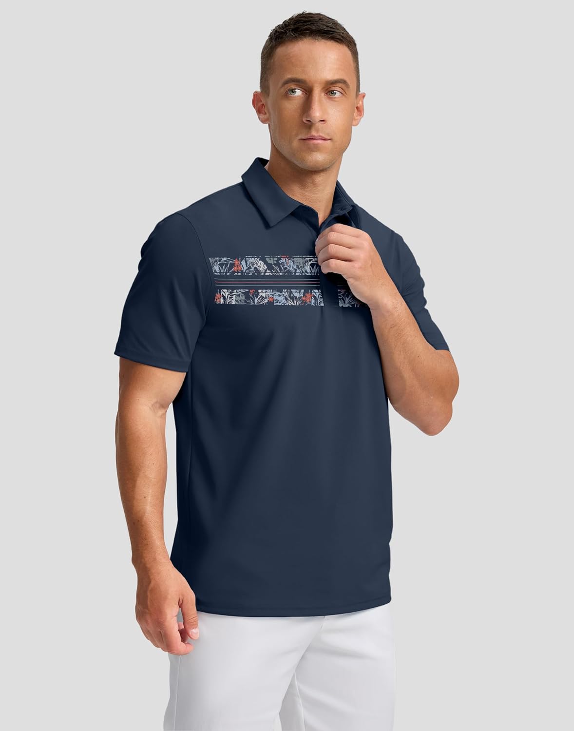 Skiennix Men's Golf Polo Shirt - Dry Fit Moisture-Wicking Performance | Short Sleeve Casual Athletic Wear