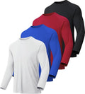 MLYENX Long Sleeve Workout Shirts for Men - UPF 50+ UV Protection, Quick Dry & Moisture Wicking - 7 Pack