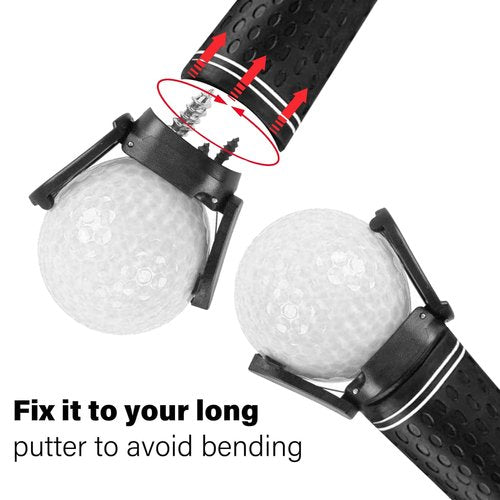 FINGER TEN Golf Ball Retriever for Putter Piker Upper 2/4/6/8/10 Pack Suction Cup Ball Grabber Tool with Screws Foldable Mini Ball Retrievers for Men Women Golfer (10 Pack)