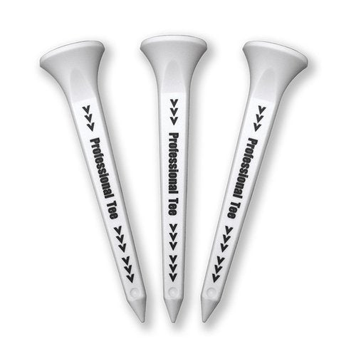 Subetee Long Plastic Golf Tees with Super Teflon Slip-Out Tip for Longer Drives, 3-Pack, White, 3 1/4", SUBE-L-WH – Golf Accessories, Made in Japan