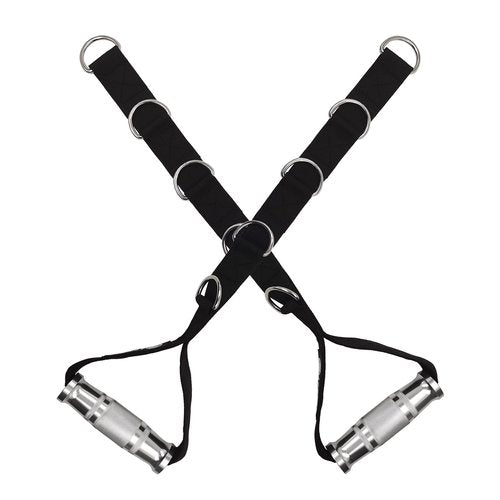 J Bryant Fitness Metal Gym Handles Multi D-Ring Handle Heavy Duty Aluminum Alloy Handle Grips Durable Workout Handles for Pulley LAT Pull Down System