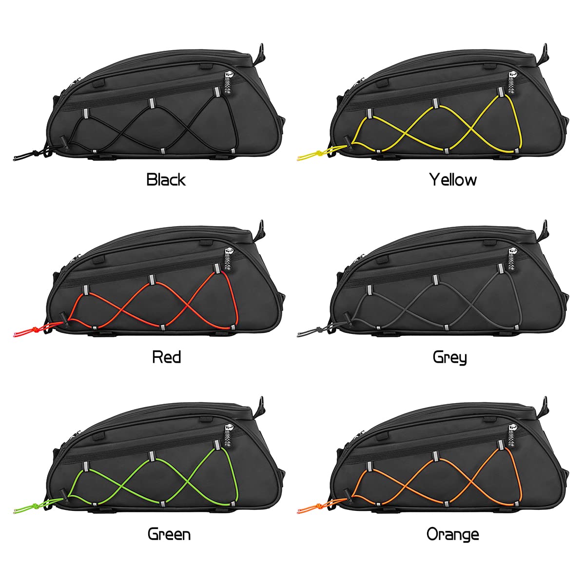 YIWENG Bicycle bag, 3-in-1 Bike Rack Bag Trunk Bag Waterproof Bicycle Rear Seat Bag Cooler Bag with 2 Side Hanging Bags Cycling Cargo Luggage Bag Pannier Shoulder Bag