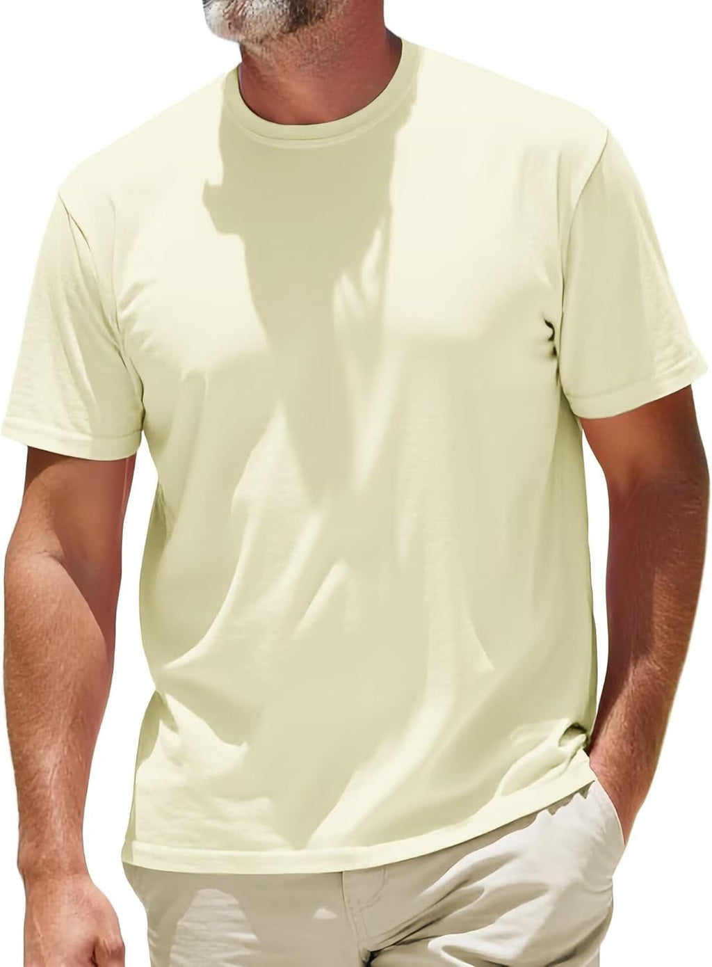 Skiennix Men's Crewneck T-Shirt - Moisture-Wicking, Soft & Breathable Casual Tee | Relaxed Fit, Short Sleeve