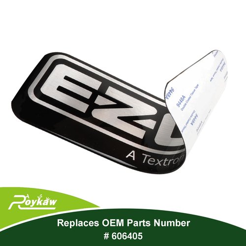 Roykaw Golf Cart Front Name Plate/Emblem for EZGO RXV 2008-up Gas & Electric Models, Replaces OEM # 606405