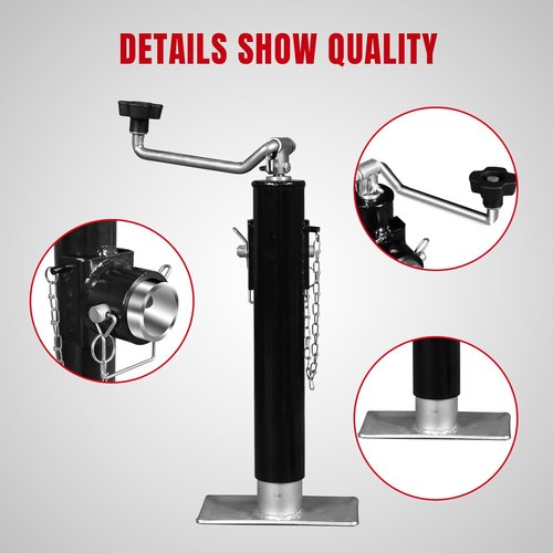 Big RED 2000 Lbs Capacity Weld-On Pipe Mount Swivel Trailer Jack - Durable & Reliable | ATR39003R