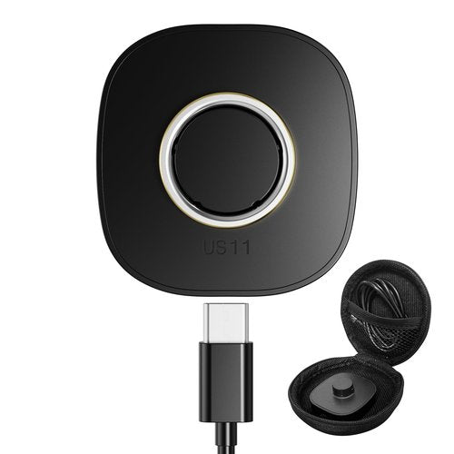 WONJOY Charger Compatible with Oura Ring 4, Fast Charging Dock with USB-C Cable for Oura Gen 4 Smart Ring (Black, Size 11)