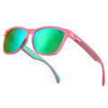 Jefoo Polarized Sports Sunglasses for Women Men Running Retro Trendy Sun Glasses UV400 Protection Tangle Free