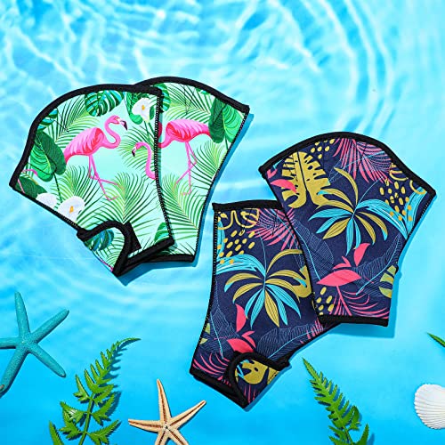 Waterproof Swimming Gloves for Water Aerobics and Water Sports - 2 Pairs