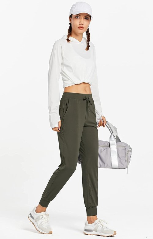Libin Women's Joggers - Athletic Running Sweatpants with Pockets | Tapered Fit in Petite, Regular, Tall Sizes