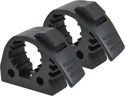 MusixiA Shovel Holder - Quick Release Rubber Clamp Grip Mount Kit for Roof Racks | Fits 1"-1.5" Diameter, Universal for Off-Road Vehicles, UTVs, ATVs, Vans, Trucks (2 Pcs)