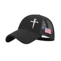 3 Nails Cross Hat Christian Hat for Men Women Christian Gifts for Women Men Black