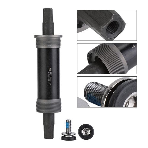 Threaded Bottom Bracket, Tapered Design with Screws Fat Bike Bottom Bracket 177mm Width for Snow Cycling Winter Adventure Riders Fat Tire Biking and All-Terrain Cold Weather Riding