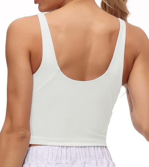 Dragon Fit Sports Bra - Longline Padded Yoga Crop Top for Women | Perfect for Fitness & Running