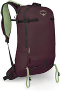 Osprey Firn 18L Ski & Snowboard Backpack - Elderberry Purple & Peppermint Green | Small/Medium Size