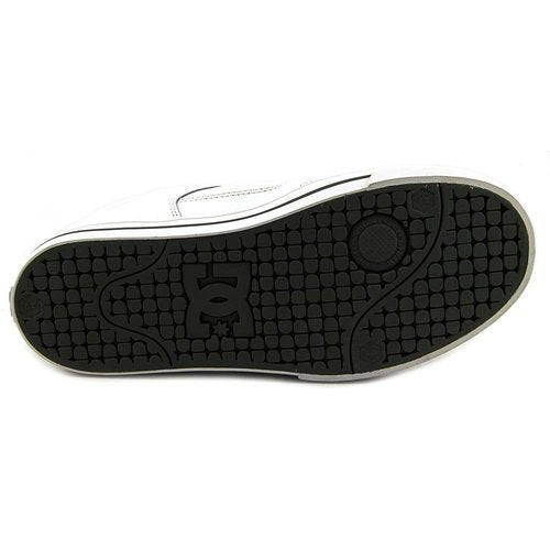 DC Men's Pure Casual Low Top Skate Shoe, White/Battleship/White, 9.5 D US