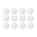 9 Inch Hollow Plastic Baseballs - Lightweight Practice Balls, Pack of 12 (White)