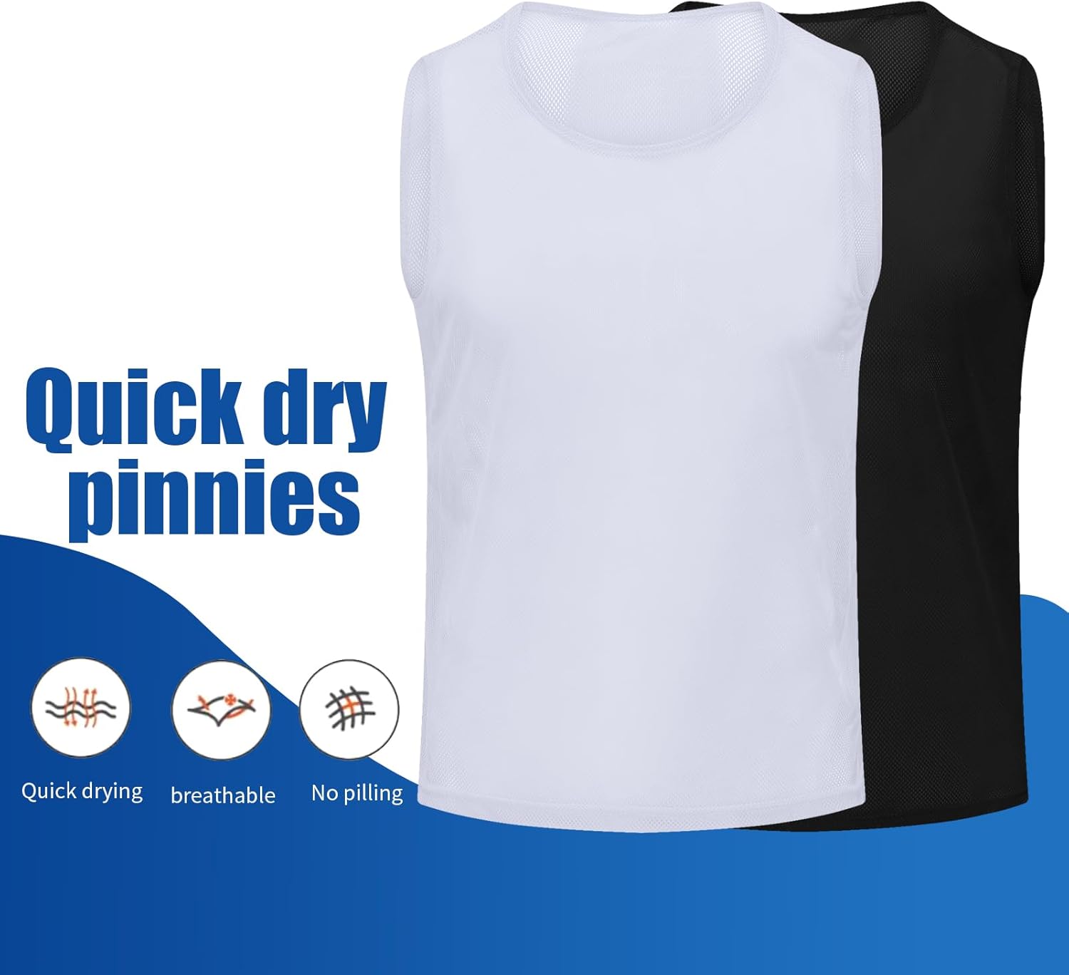 Regine Switzerland Soccer Pinnies for Youth - Numbered Scrimmage Vests | Perfect for Team Practice