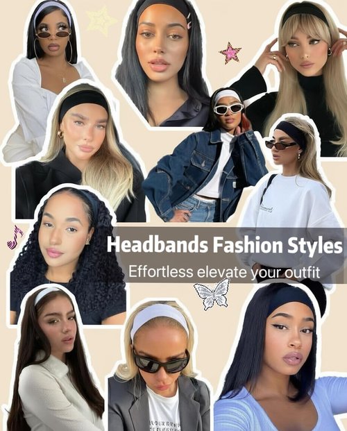 Huachi Headbands for Women - Non-Slip 16 Pack Elastic Sports Hair Bands | Soft Cotton for Yoga & Workouts - Black, White, Gray
