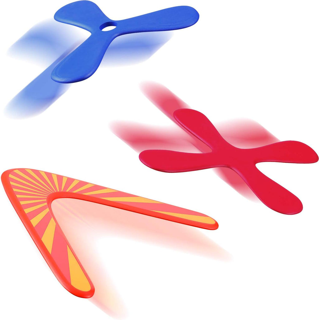 Tatuo Boomerang Set - 3 Wood & Soft Boomerangs for Athletes | Ideal Sports Game Toy for Ages 12+