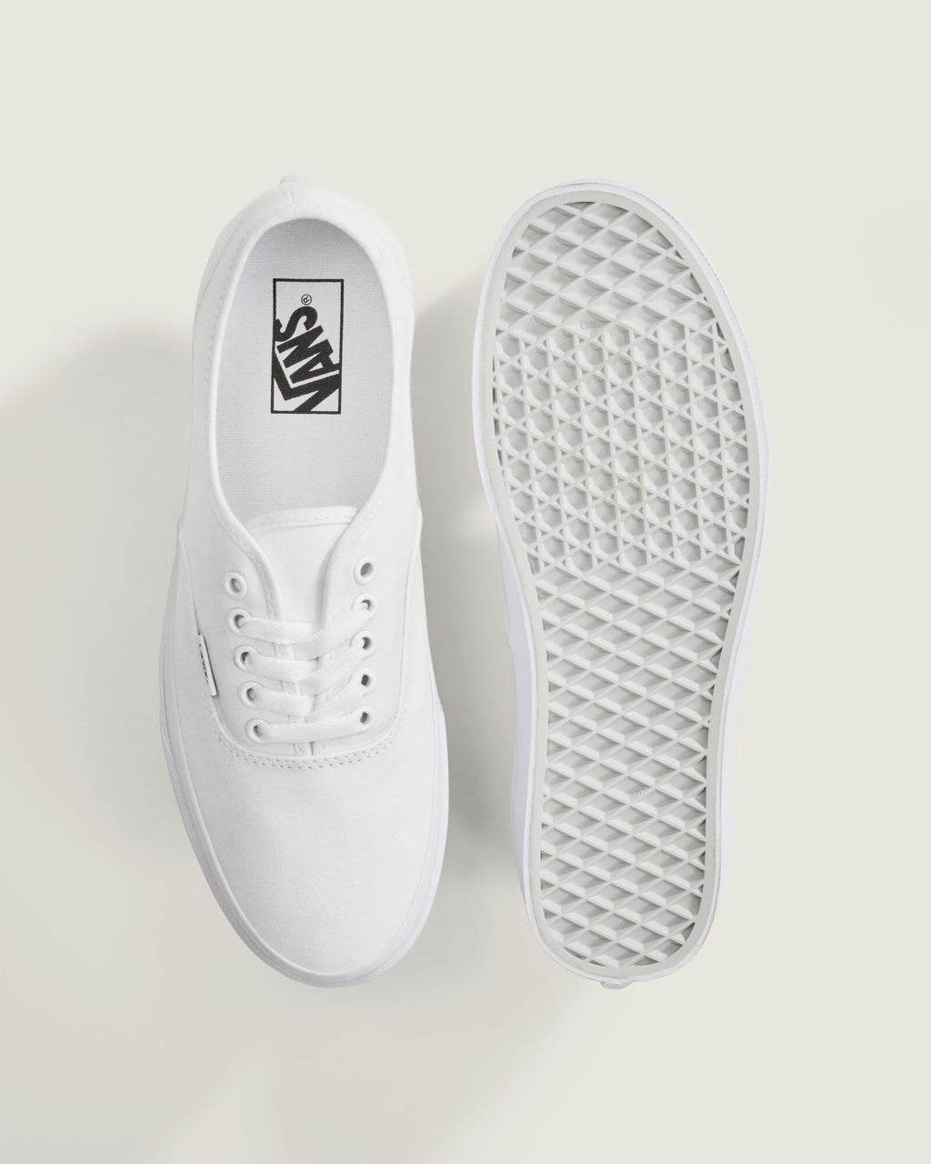 Vans Unisex Authentic Unisex Sneakers, True White, 13 US Women/11.5 US Men