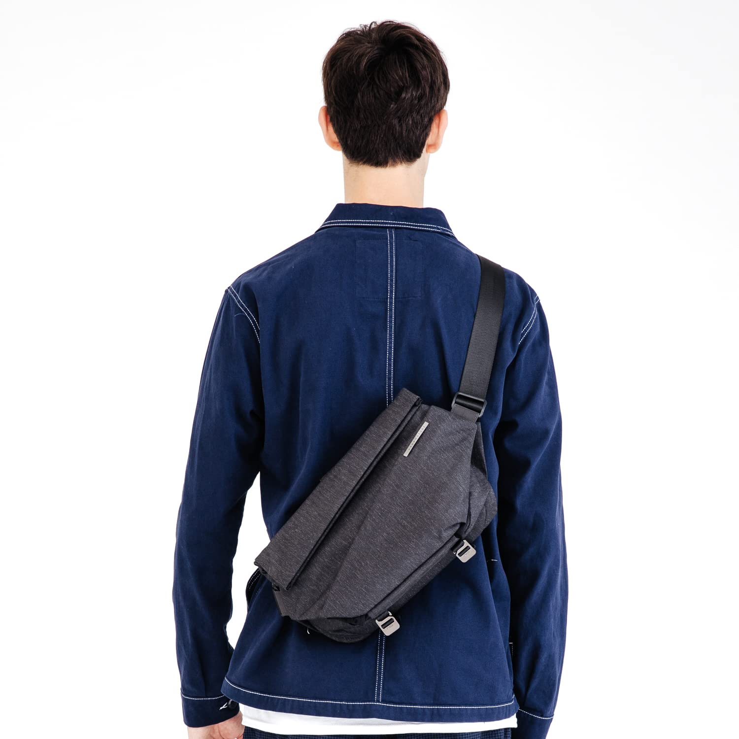 NIID EDC Sling Bag for Men: 5L-6L Expandable Capacity (Indigo)