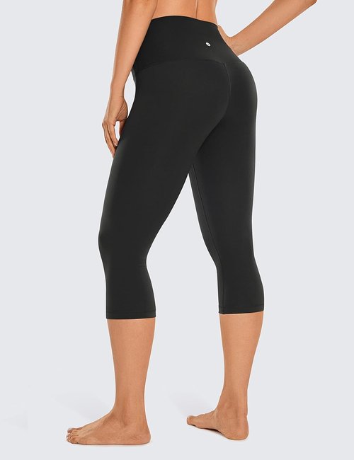 CRZ YOGA Women's Butterluxe High Waisted Capris - Buttery Soft 17-Inch Workout Leggings