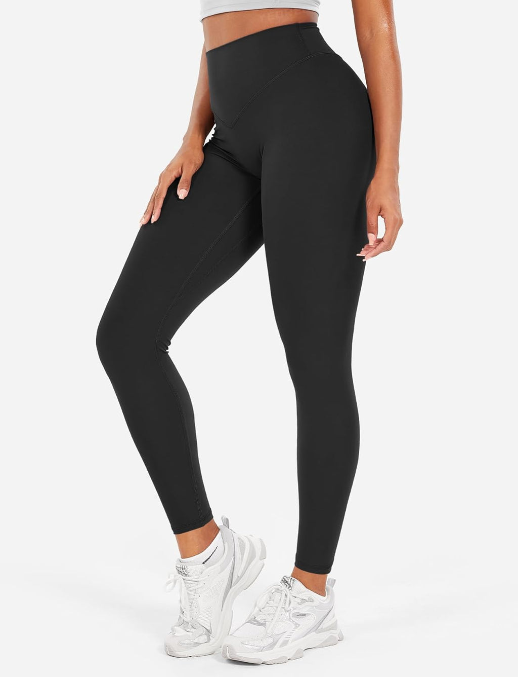 YEOREO High Waisted Workout Leggings - Hidden Scrunch Tummy Control | Agathia Gym & Yoga Pants