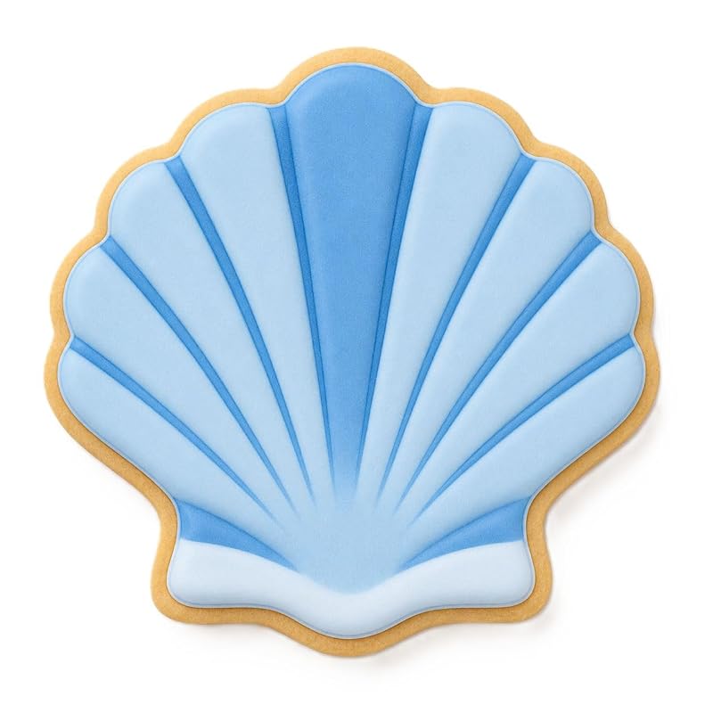 4-Piece Summer Seashell Cookie Cutter Set – Starfish, Sand Dollar, Shell, Conch