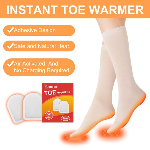 Foot Warmers for Feet, Feet Warmers for Women Men, Toe Warmers for Feet, Insole Foot Warmer Disposable, Ultra Thin, Air Activated, 20 Pair